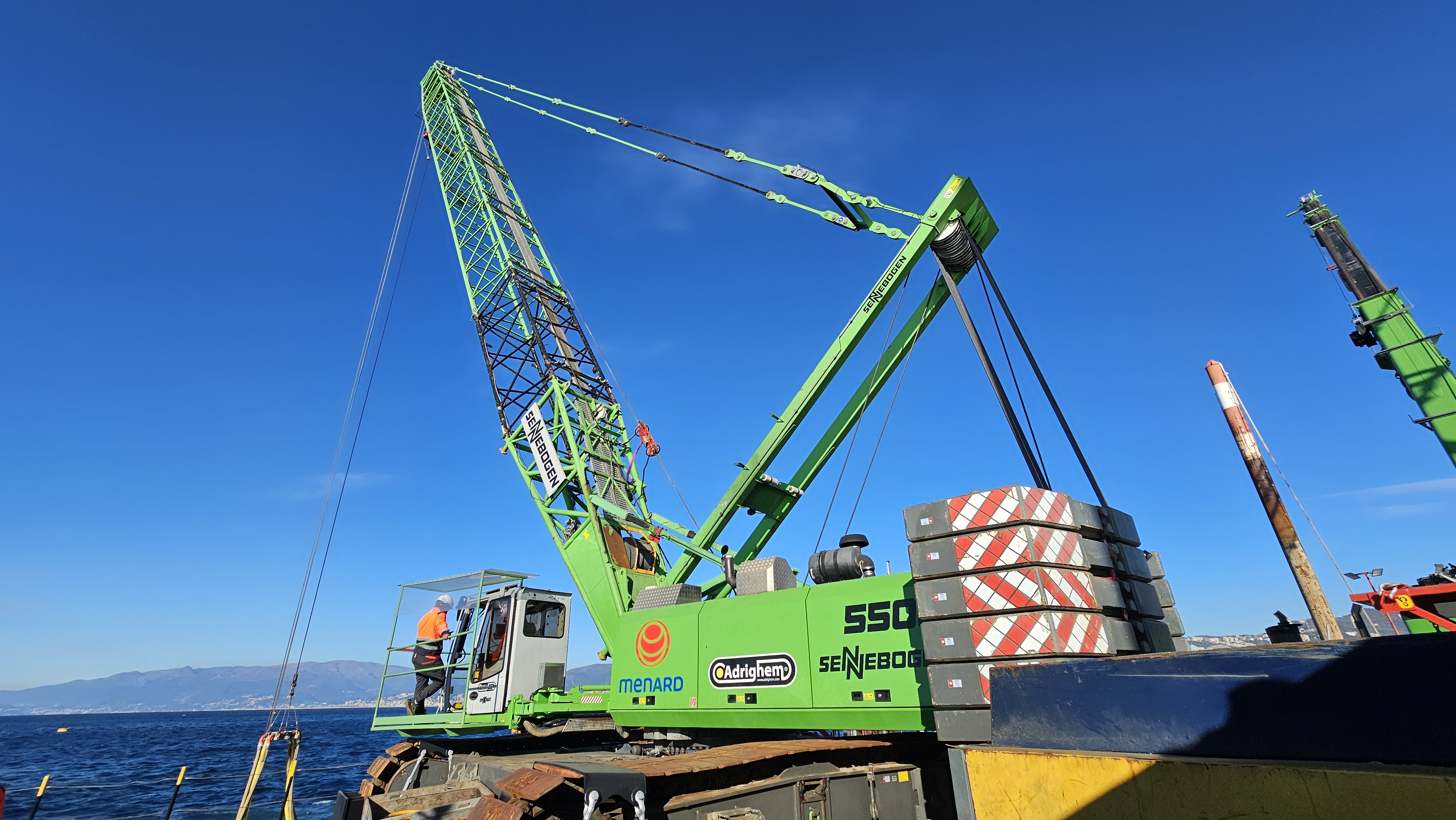 Porto di Genova: Cantiere di costruzione della Nuova diga foranea